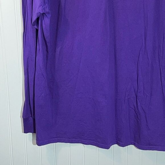LSU Tigers Long Sleeve Tee Mens XLarge Purple And Gold Football Pro edge - Picture 9 of 11